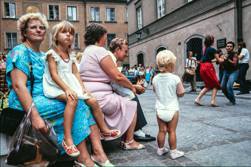 Warschau, August 1988. Straßenmusik